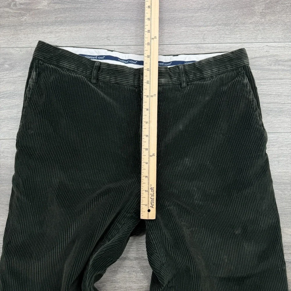 Vineyard Vines Corduroy Pants Mens 34x30 Olive Green Straight Leg Preppy Y2K